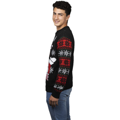 Uggly sweater santa clause feliz